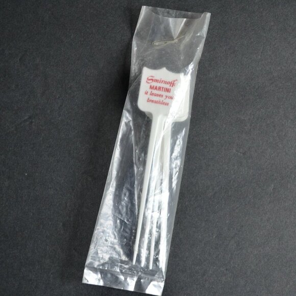 Smirnoff Martini It Leaves You Breathless Set of 5 Swizzle Sticks - Picture 1 of 2